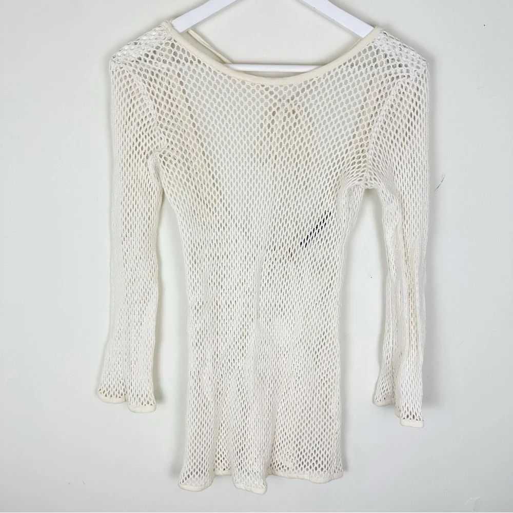 Vix Paula Hermanny Swimwear Long Sleeve Knit Mini Coverup - Picture 2 of 9